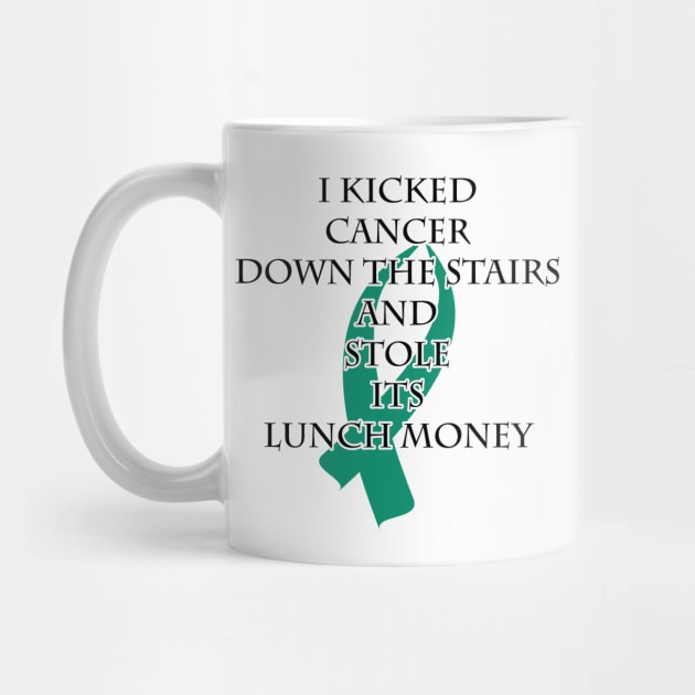 Cancer Bully (Teal Ribbon) by BlakCircleGirl